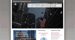 Desktop Screenshot of bostonpreservation.org